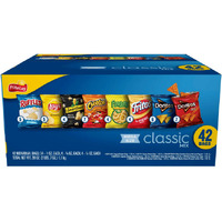 Frito Lay Classic Mix Chips Variety Pack, Mega Size, 1 oz, 42 Count