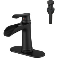 Nowadays Waterfall bathroom faucet, single handle bathroom sink faucet