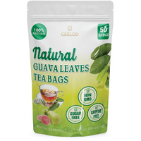 50 Premium Guava Leaf Tea Bags, 100% Natural And Pure From Guava Leaves. Loose Leaf Guava Herbal Tea. Guava Leaf Tea. No Sugar, No Caffeine, No Gluten, Vegan. 50 Premium Guava Leaf Tea Bags, 100% Natural And Pure From Guava Leaves. Loose Leaf Guava Herbal Tea. Guava Leaf Tea. No Sugar, No Caffeine, No Gluten, Vegan.