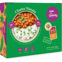 Just By Quicklly Chana Masala with Pea Pilaf - 283 Gm (10 Oz)