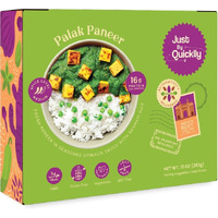 Just By Quicklly Palak Paneer With Pea Pilaf - 283 Gm (10 Oz)