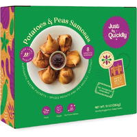 Just By Quicklly Potatoes & Pea Samosa - 283 Gm (10 Oz)