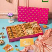 Baklava And Dry Fruits Gift Hamper Lotus Luxe Gift Box  - 1.5 Kg