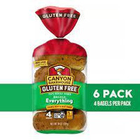 Canyon Bakehouse Gluten Free Whole Grain Everything Bagels,, 14 Oz (pack Of 6)