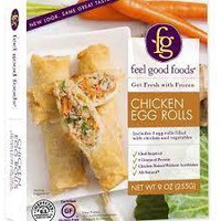 FEEL GOOD FOODS Egg Rolls Gluten Free Chicken, 9 Ounce (Pack of 9)