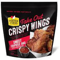 Foster Farms Crispy Wings, Sweet Chipotle Bbq, 16oz. (pack Of 6)