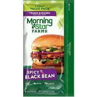 Morningstar Farms Spicy Black Bean Veggie Burgers, 18.9 Ounce (Pack Of 6)