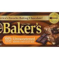 Baker's Unsweetened Baking Chocolate Bar, 4 Oz (Pack of 8) KOSHER Okd