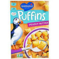 Barbara's Puffins Peanut Butter Cereal, Non-GMO, Vegan, 11 Oz Box (Pack of 4)