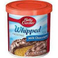 Betty Crocker Ready-To-Serve Soft Whipped Frosting, Milk Chocolate, 12-Ounce Canisters (Pack of 12)