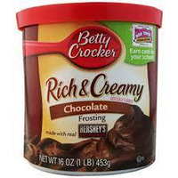 Betty Crocker Hershey's Milk Chocolate Frosting 16 Oz. Canister (Pack of 14)