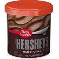 Betty Crocker Hershey's Milk Chocolate Frosting 16 Oz. Canister (Pack of 16)