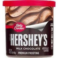 Betty Crocker Hershey's Milk Chocolate Frosting 16 Oz. Canister (Pack of 36)