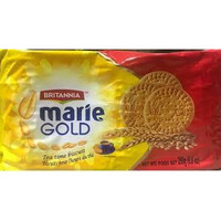 Britannia Marie Gold Tea Time Biscuits Value Pack of 600g. (Stay Fresh Pack 4x150g for a total of 600 Grams)