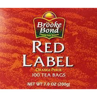Brooke Bond Red Label Black Tea Bags, 2-Pack of 100 Tea Bag Boxes (14 oz / 400 g)