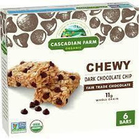 Cascadian Farm Organic Chewy Granola Bar, Chocolate Chip, 7.4-Ounce Box