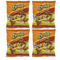 Cheetos Cheese Flavored Snacks, Crunchy Flamin' Hot, 9.5 Ounce (Pack of 4)