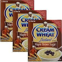 Cream of Wheat Instant Hot Cerial - Maple Brown Sugar - 1 Box with 3 Packets