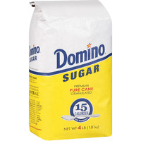 Domino Pure Cane Granulated Sugar  - 4 Lb (1.81 Kg)