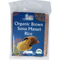 Jiva Organics Organic Brown Sona Masuri Rice - 10 Lb (4.5 Kg) [50% Off]
