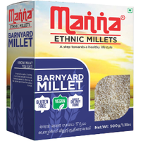 Manna Pearled Unpolished Ethnic Millets Barnyard Millet - 1.1 Lb (500 Gm)