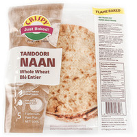 Crispy Tandoori Naan Whole Wheat (5 Pc) - 500 Gm (1.1 Lb)