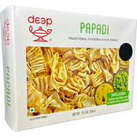 Deep Papadi Gluten Free Chickpea Crisps - 12.3 Oz (350 Gm) [50% Off]