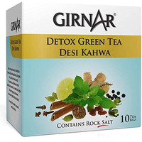 Girnar Green Tea Desi Kahwa 10 Teabags - 25 Gm (0.88 Oz)