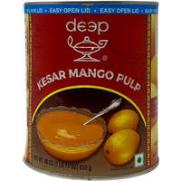 Deep Kesar Mango Pulp - 850 Gm (1.87 Lb) [FS]