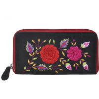 Fashion Designer Cotton Clutch Purse Colorful Embroidered Bag For Girl's
