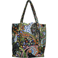 Black Floral Women Designer Exclusive Satchel Shoulder Tote Bag Handbags 45 Cm
