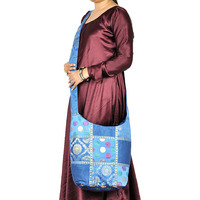 Indian Cross Body Shoulder Hand Bags Patchwork Brocade Exclusive Jhola Bag