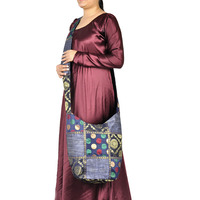 Ethnic Women Shoulder Bag Silk Brocade Patchwork Exclusive Handmade Jhola Bag 30