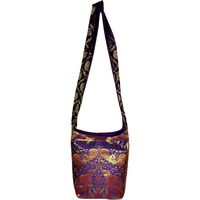 Ladies Hobo Shoulder Bag Handbag Elephant Silk Sling Hippy Bag