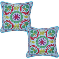 Indian Embroidered Cushion Cover Decor Pillow Cases Covers 17  Gift