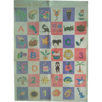 Quick Dry Bed Protector Printed - 618 M Sea Green