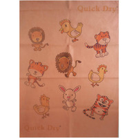 Quick Dry Bed Protector Printed - 620 S Peach