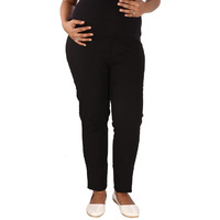 Mamma's maternity Women's Black Linen Trouser