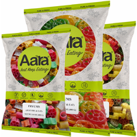 Aara Fryums Fry & Eat Bhindi Cut FDA Approved Color - 400 GM