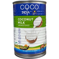 COCO India Coconut Milk (Unsweetened)  -  400ml