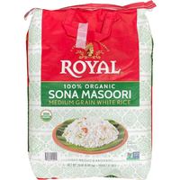 Royal Sona Masoori Rice - 20lb 100% Organic