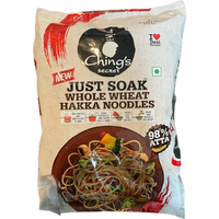 Chings Just Soak Whole Wheat Hakka Noodles - 600g (98% Atta)