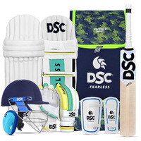DSC Premium Complete Kit with Helmet Cricket Kit, Size - FS Right Hand, Assorted