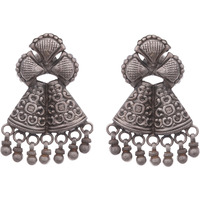 Beautiful & Floral Design Silver Drop Earrings Earrings By Silvermerc Designs