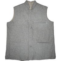 Wool Blend Men's Jacket Festive Nehru Jacket Waistcoat