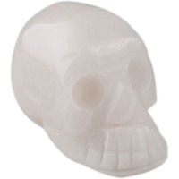 Winmaarc Healing Crystal Stone Human Reiki Skull Figurine Statue Sculptures 1.5