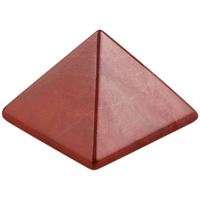 Winmaarc Healing Crystal Red Jasper Pyramid Metaphysical Natural Gemstone Figurine