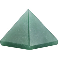Winmaarc Healing Crystal Green Adventurine Pyramid Metaphysical Natural Gemstone Figurine