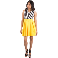 Pink Flamingo Clothing Stripes and Yellow Dress