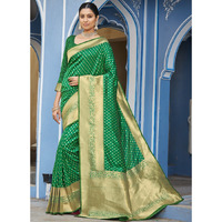 Green Silk Designer Traditional Wedding Wear Saree